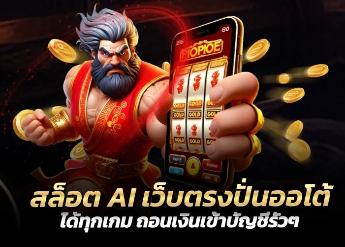 สล็อต AI เว็บตรงปั่นออโต้ได้ทุกเกม ถอนเงินเข้าบัญชีรัวๆ